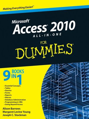 cover image of Access 2010 All-in-One For Dummies